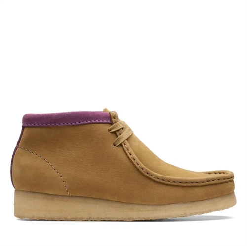 CLARKS ORIGINALS WALLABEE BOOT OAKMOSS COMBI