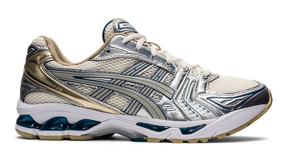 ASICS GEL-KAYANO 14 SNEAKERS CREAM/RENT SILVER