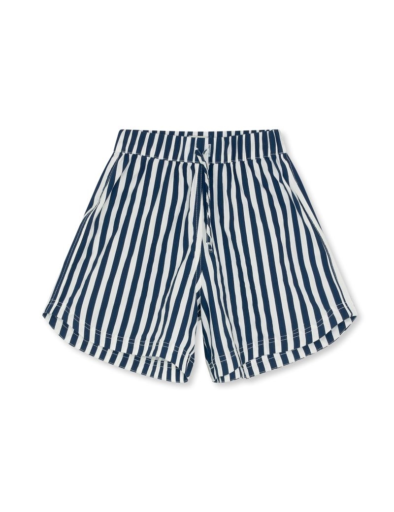 MADS NØRGAARD ​​SACKY PIO SHORTS WHITE ALYSSUM/SARAGASSO SEA