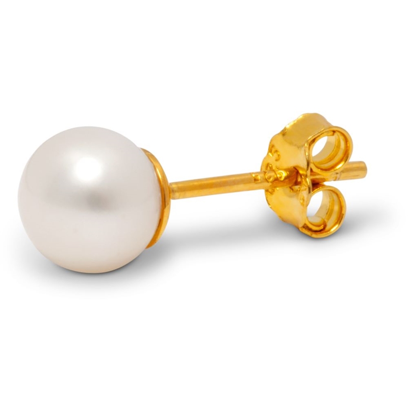 LULU COPENHAGEN BALL STOR PEARL EAR STUD 