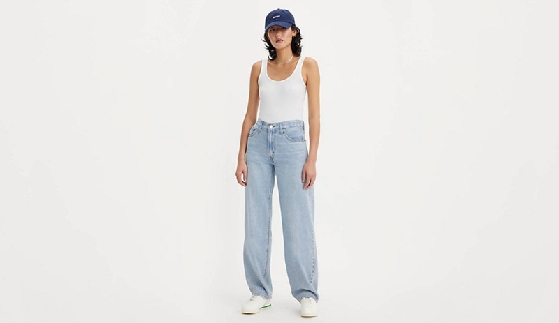 LEVI\'S® BAGGY DAD JEANS BLÅ