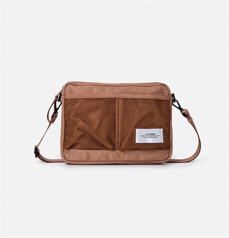 JAMES AY STUDIO CROSS BODY KHAKI/BRUN