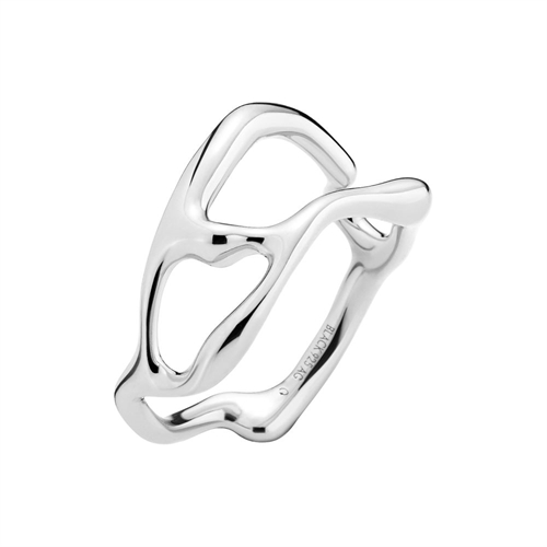 MARIA BLACK IRIS RING SILVER