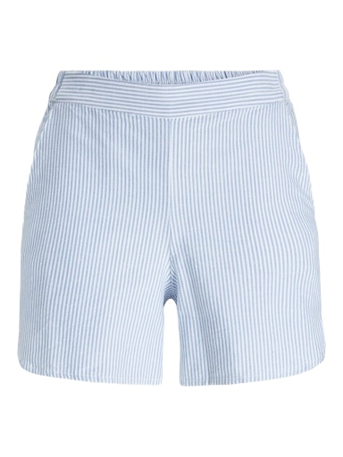 JJXX JXSIVA OXFORD SHORTS STRIP SILVER LAKE BLUE 