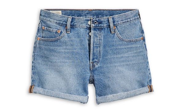 LEVI\'S® SHORTS 501 ROLLED BLÅ