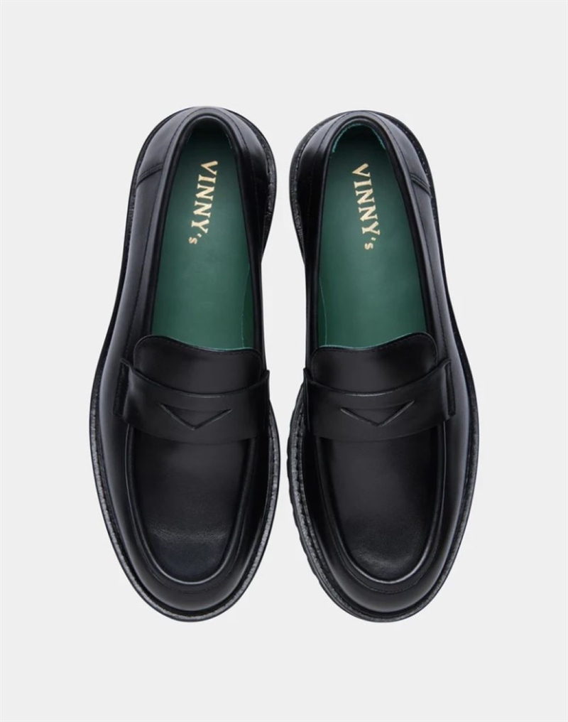 VINNY\'S TOWNEE PENNY LOAFER SVART