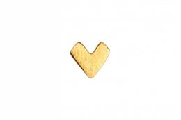 LULU COPENHAGEN PIXEL LOVE EAR STUD MATTE GULD