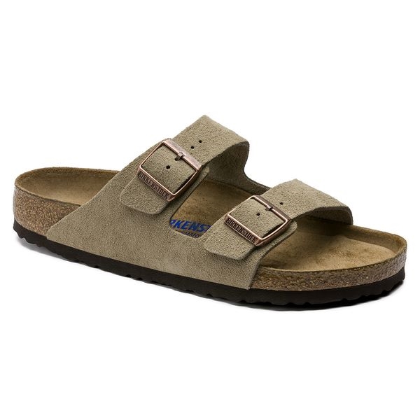 BIRKENSTOCK ARIZONA MOCKASANDALER MJUK SMAL TAUPE