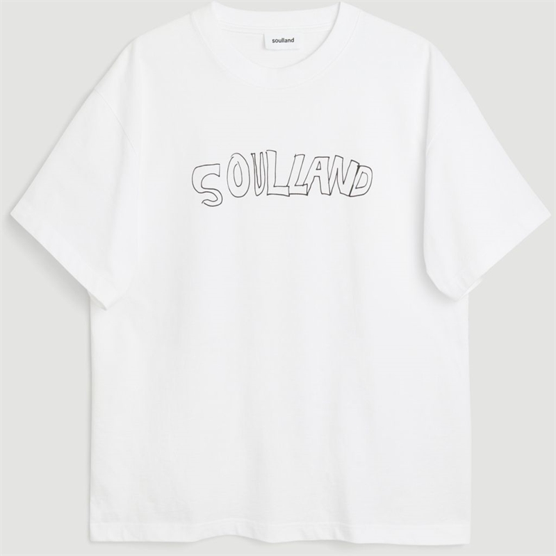 SOULLAND KAI ROBERTA T-SHIRT VIT 