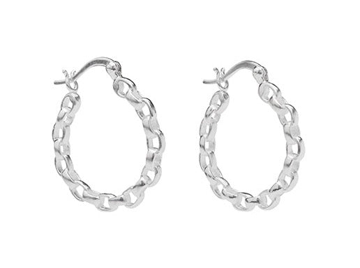 PICO GRY GRANDE HOOPS SILVER